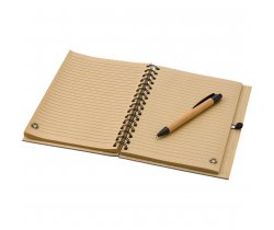 Bambusowy notatnik A5 z długopisem V0200