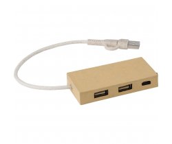 Hub USB 2.0 z kartonu z recyklingu V1227