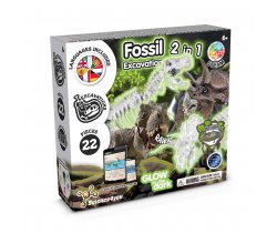 2 in 1 Fossil Excavation Kit II. Gra edukacyjna dostarczana z papierową torebką prezentową (90 g / m²) 35824